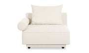 Moe's Home Collection Rosello White Left Arm Facing Chair