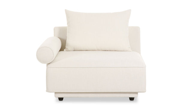 Moe's Home Collection Rosello White Left Arm Facing Chair