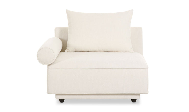 Moe's Home Collection Rosello White Left Arm Facing Chair