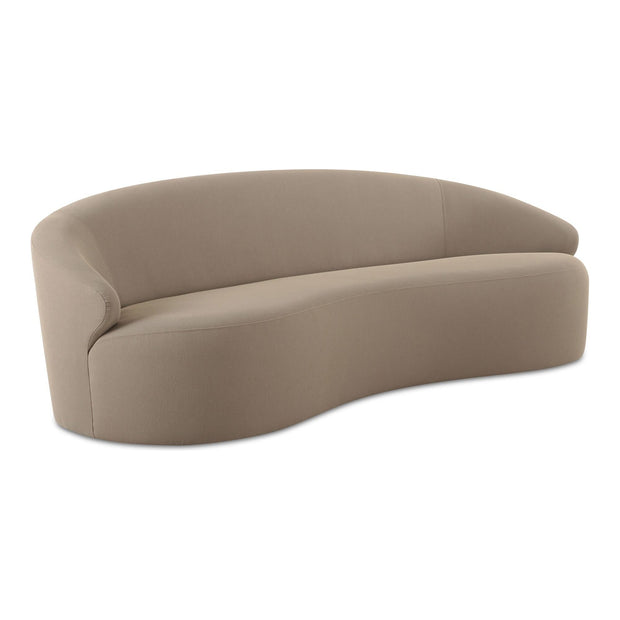 Moe's Home Collection Cove Outdoor Sofa ~ Taupe All Weather Fabric