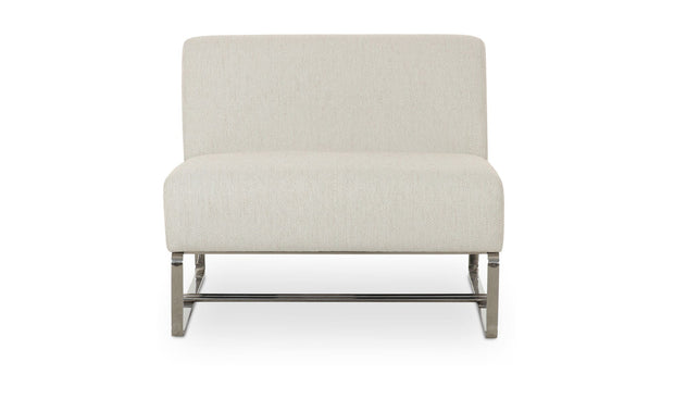 Moe's Home Collection Jules Flecked Beige Outdoor Accent Chair