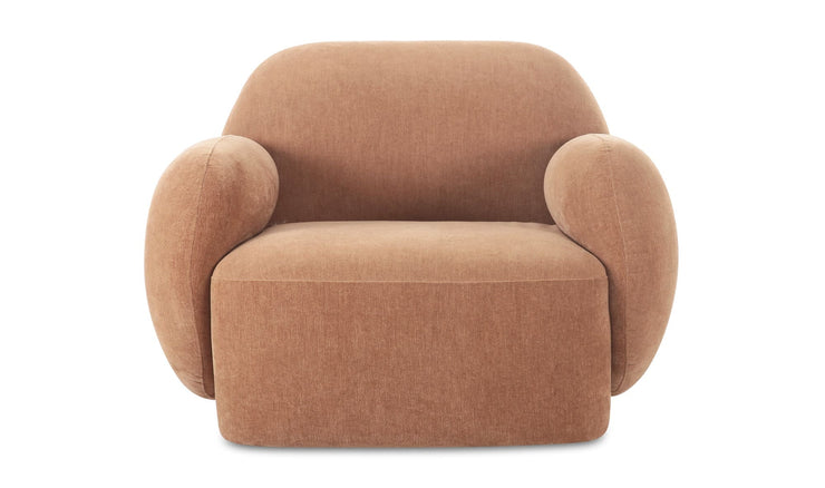 Moe's Home Collection Hazel Copper Velvet Lounge Chair