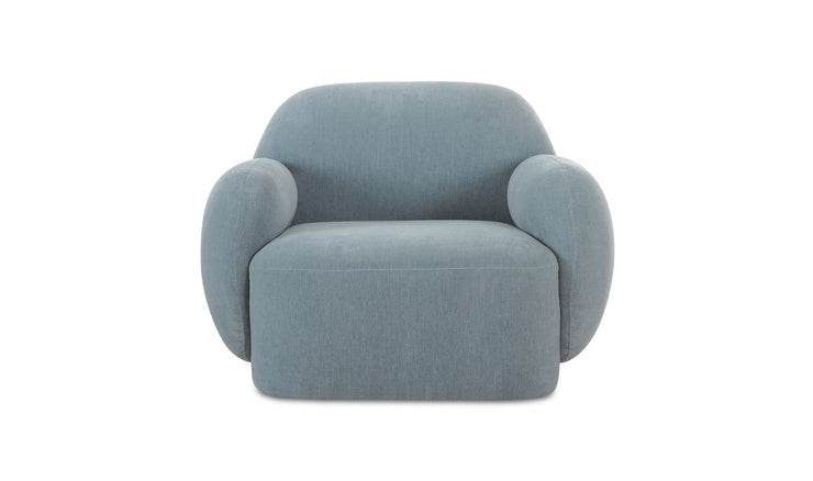 Moe's Home Collection Hazel Light Blue Lounge Chair