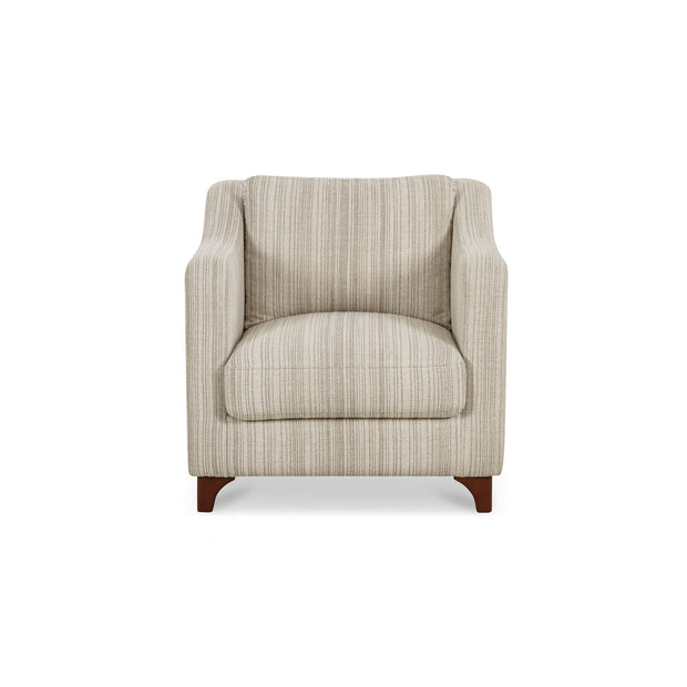Moe's Home Collection Hewitt Beige Stripe Accent Chair