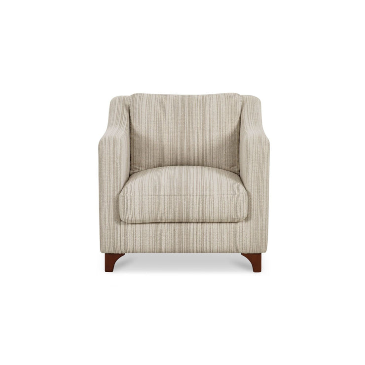 Moe's Home Collection Hewitt Beige Stripe Accent Chair
