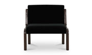 Moe's Home Collection Edie Black Faux Mohair Accent Chair