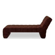 Moe’s Home Collection Verity Warm Brown Velvet Chaise
