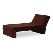 Moe’s Home Collection Verity Warm Brown Velvet Chaise