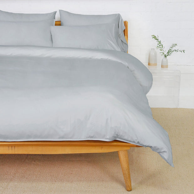 Pom Pom at Home Parker Ocean Bamboo Sateen Duvet Cover Set ~ Available in Twin, Queen and King Sizes