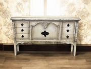 Casa Bonita Peruvian Hand-Painted Carved Wood Patona Console Table