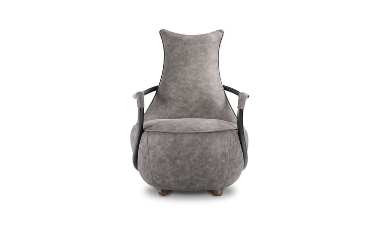 Moe's Home Collection Carlisle Grey Velvet Club Chair
