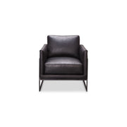 Moe's Home Collection Luxley Black Leather Club Chair