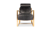 Moe's Home Collection Paradiso Black Leather Chair