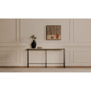 Moe’s Home Collection River Botticino Marble and Iron Console Table