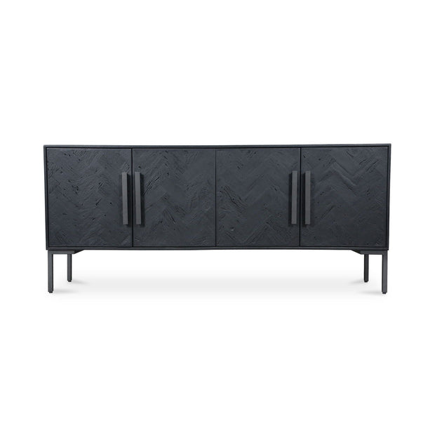Moe's Home Collection Fishbone Black Sideboard