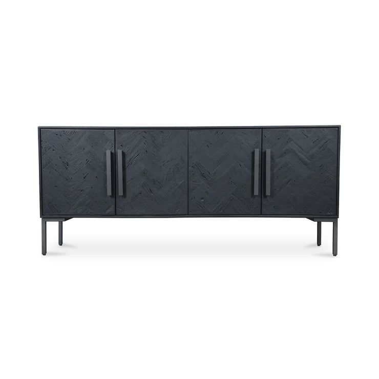 Moe's Home Collection Fishbone Black Sideboard