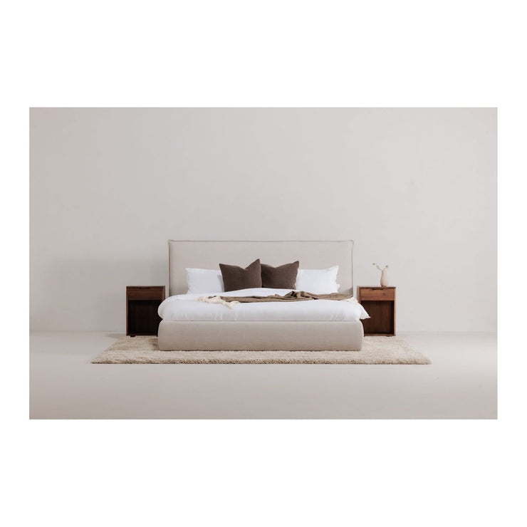 Moe's Home Collection Luzon Wheat Upholstered King Size Bed