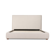 Moe's Home Collection Luzon Wheat Upholstered Queen Size Bed With Tall Headboard