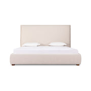 Moe's Home Collection Luzon Wheat Upholstered Queen Size Bed With Tall Headboard