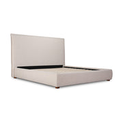 Moe's Home Collection Luzon Wheat Upholstered Queen Size Bed With Tall Headboard