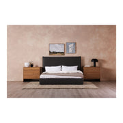 Moe's Home Collection Luzon Vegan Leather Upholstered King Size Bed With Tall Headboard