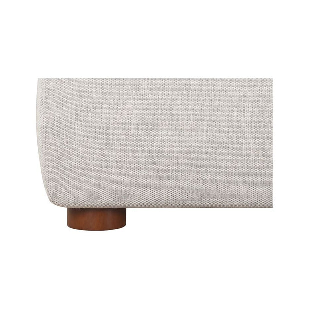 Moe's Home Collection Luzon Light Grey Upholstered King Size Bed With Tall Headboard