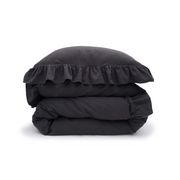 Pom Pom at Home Rowan Midnight Crinkled Cotton Duvet Set ~ Available in Twin, Queen and King Sizes
