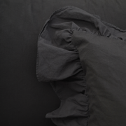 Pom Pom at Home Rowan Midnight Crinkled Cotton Duvet Set ~ Available in Twin, Queen and King Sizes