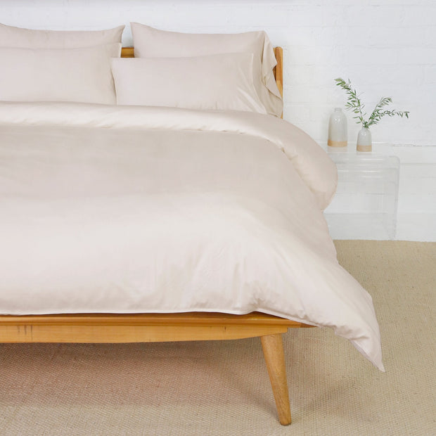 Pom Pom at Home Parker Sand Bamboo Sateen Duvet Cover Set ~ Available in Twin, Queen and King Sizes