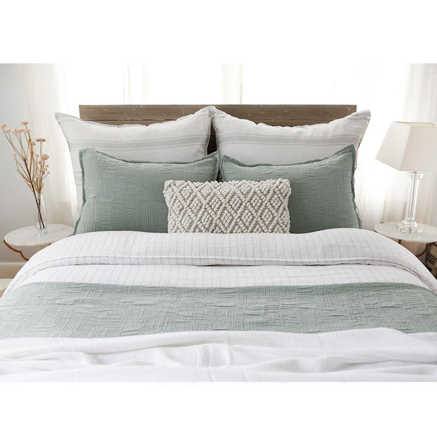 Pom Pom at Home Harbour Sea Glass Matelasse Coverlet and Pillow Shams ~ Available in Twin, Queen and King Sizes