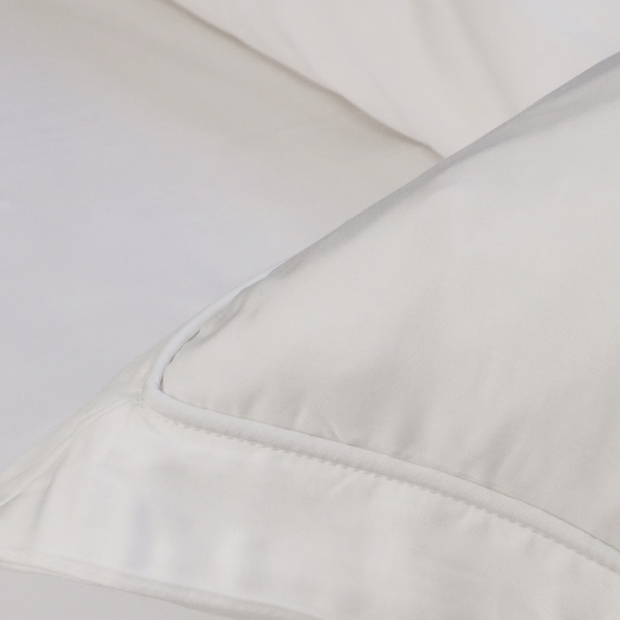 Pom Pom at Home Sheena Bamboo Sateen Duvet Cover Set ~ White Piping ~ Available in Twin, Queen and King Sizes