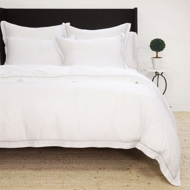 Pom Pom at Home Sheena Bamboo Sateen Duvet Cover Set ~ Ocean Piping ~ Available in Twin, Queen and King Sizes