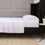 Pom Pom at Home Sheena Bamboo Sateen Sheet Set ~ Ocean Piping ~ Available in Twin, Queen and King Sizes