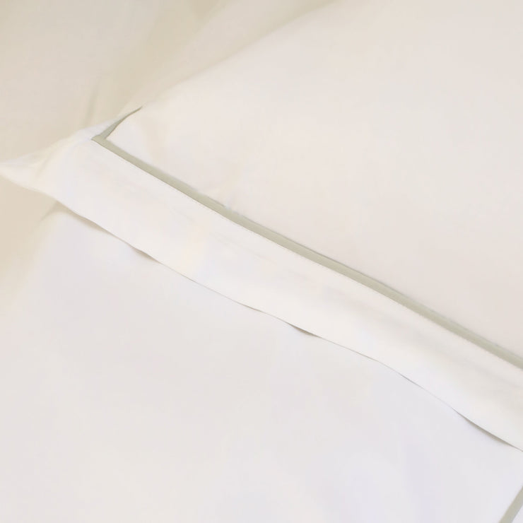 Pom Pom at Home Sheena Bamboo Sateen Duvet Cover Set ~ Sea Glass Piping ~ Available in Twin, Queen and King Sizes
