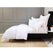 Pom Pom at Home Sheena Bamboo Sateen Duvet Cover Set ~ Sea Glass Piping ~ Available in Twin, Queen and King Sizes