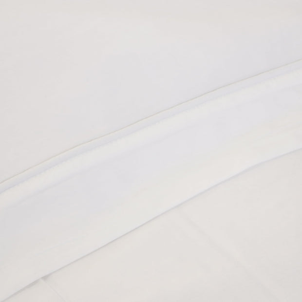 Pom Pom at Home Sheena Bamboo Sateen Sheet Set ~ White ~ Available in Twin, Queen and King Sizes