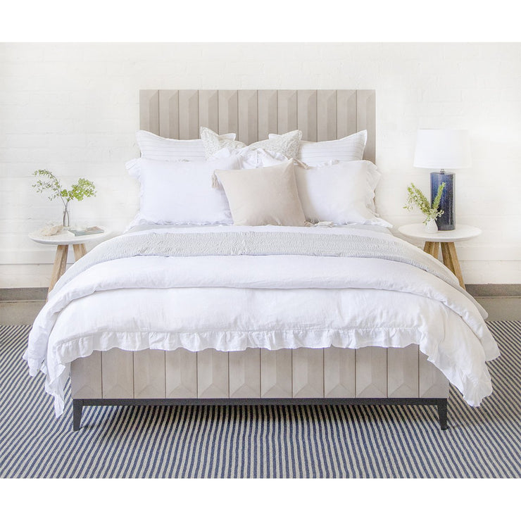 Pom Pom at Home June Ocean & Grey Floral Duvet Cover and Pillow Shams ~ Available in Twin, Queen and King Sizes