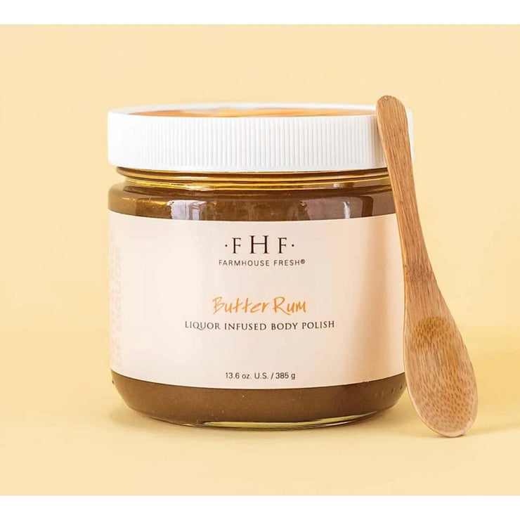 Farmhouse Fresh Butter Rum Liquor Infused Body Polish 12 oz.  ~ HOLIDAY SALE  ~ Limited Quantity
