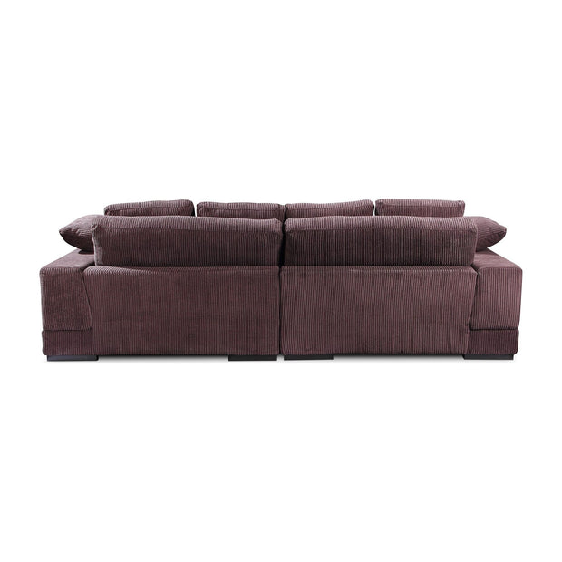 Moe's Home Collection Plunge Dark Brown Sectional