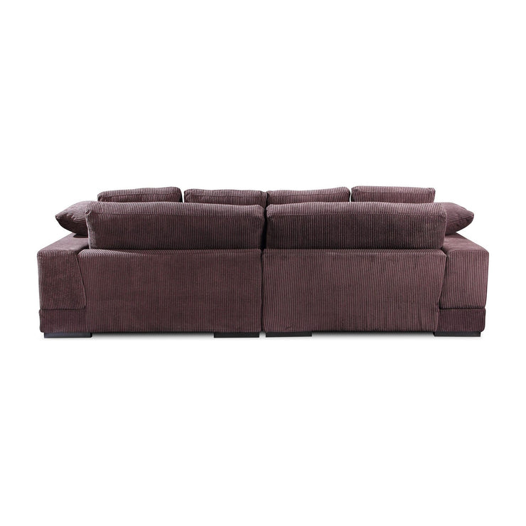 Moe's Home Collection Plunge Dark Brown Sectional