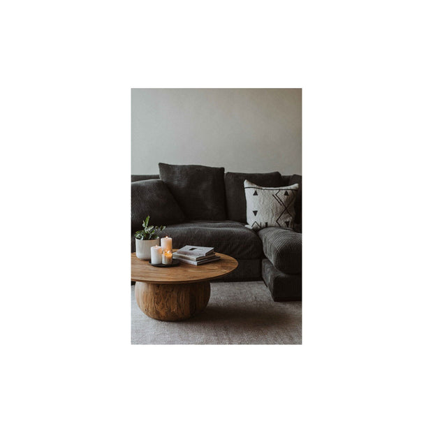 Moe's Home Collection Plunge Charcoal Sectional
