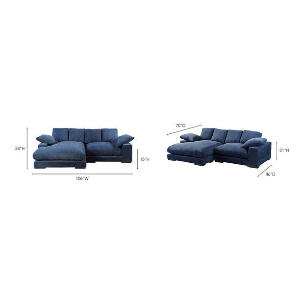 Moe's Home Collection Plunge Navy Sectional
