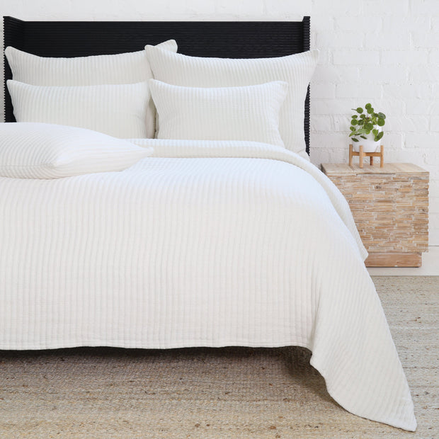 Pom Pom at Home Vancouver Cream Coverlet and Pillow Shams ~ Available in Twin, Queen and King Sizes