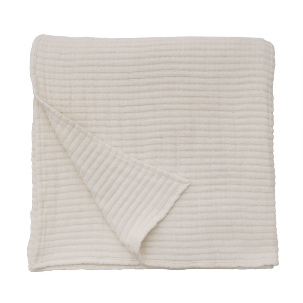 Pom Pom at Home Vancouver Cream Coverlet and Pillow Shams ~ Available in Twin, Queen and King Sizes