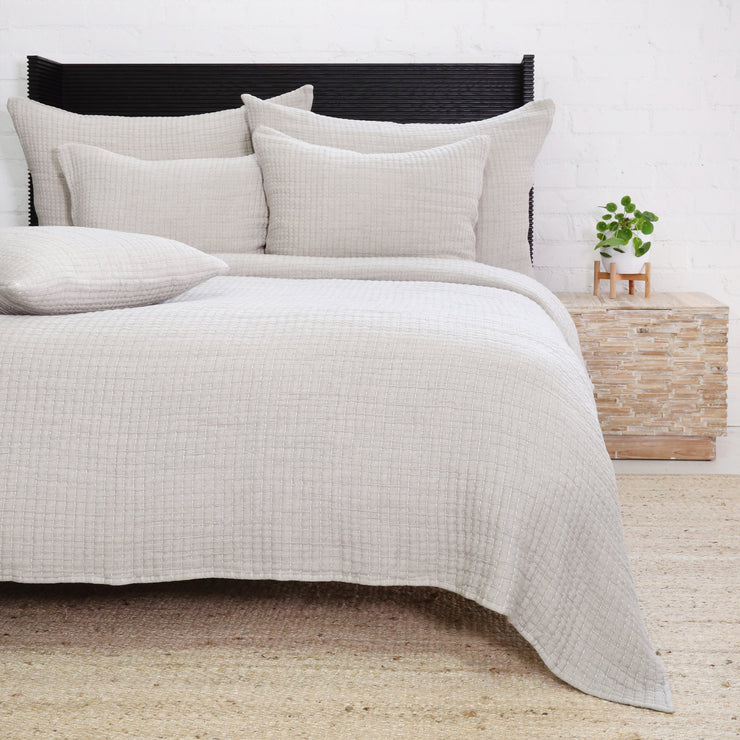Pom Pom at Home Vancouver Grey Coverlet and Pillow Shams ~ Available in Twin, Queen and King Sizes
