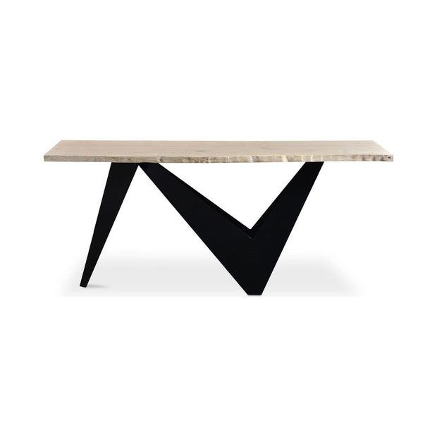 Moe’s Home Collection Bird Live Edge Console Table With Iron Base