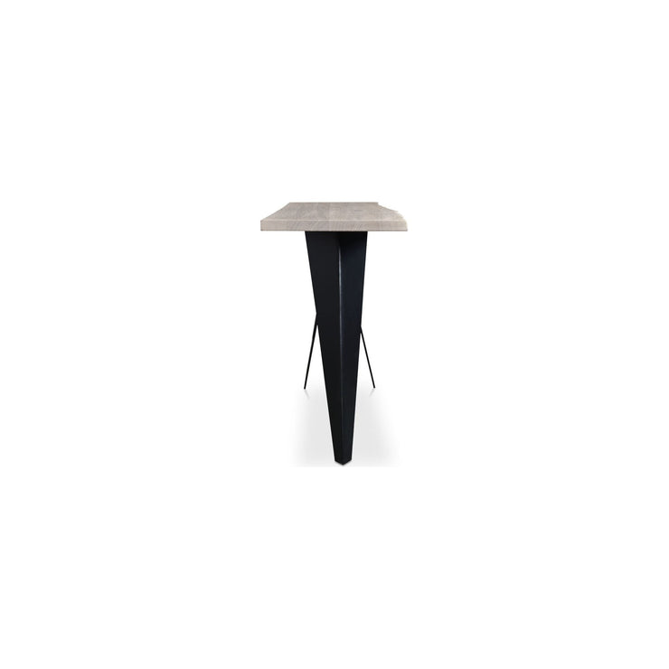 Moe’s Home Collection Bird Live Edge Console Table With Iron Base