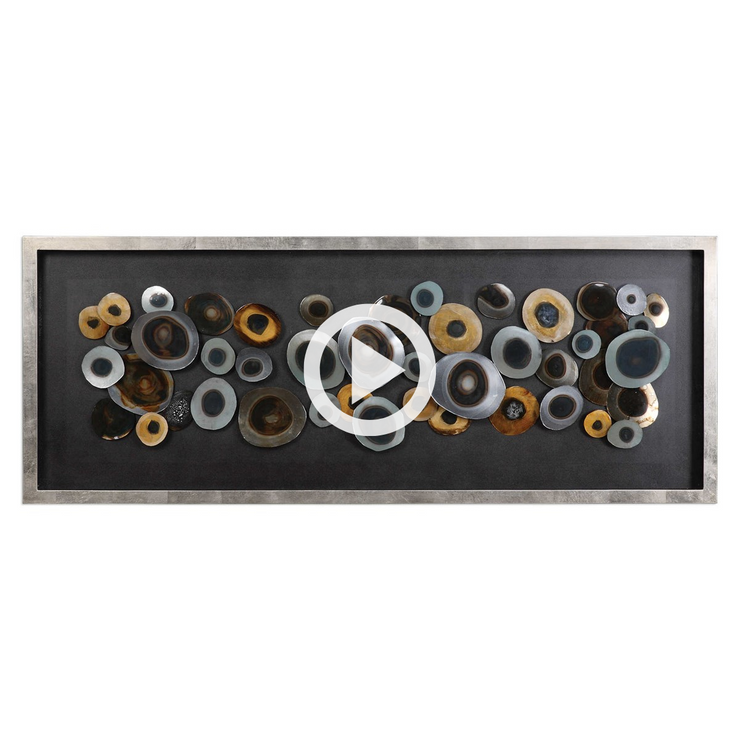 Uttermost Discs Modern Abstract Shadow Box Frame