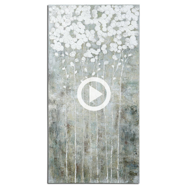 Uttermost Cotton Florals Contemporary Hand Painted Canvas