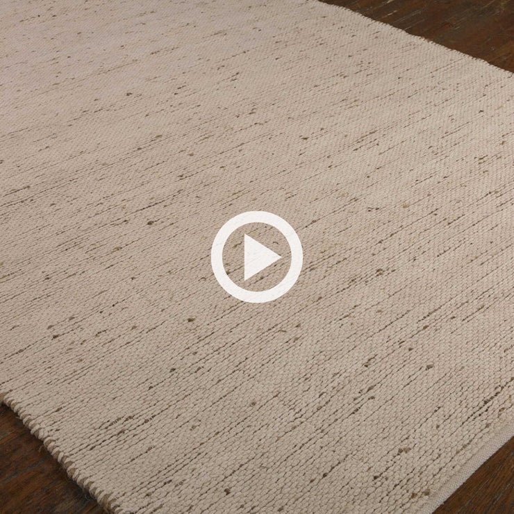 Uttermost Barhara Hand Woven Reversible Natural Hemp and Cotton Chenille Rug ~ 8 x 10